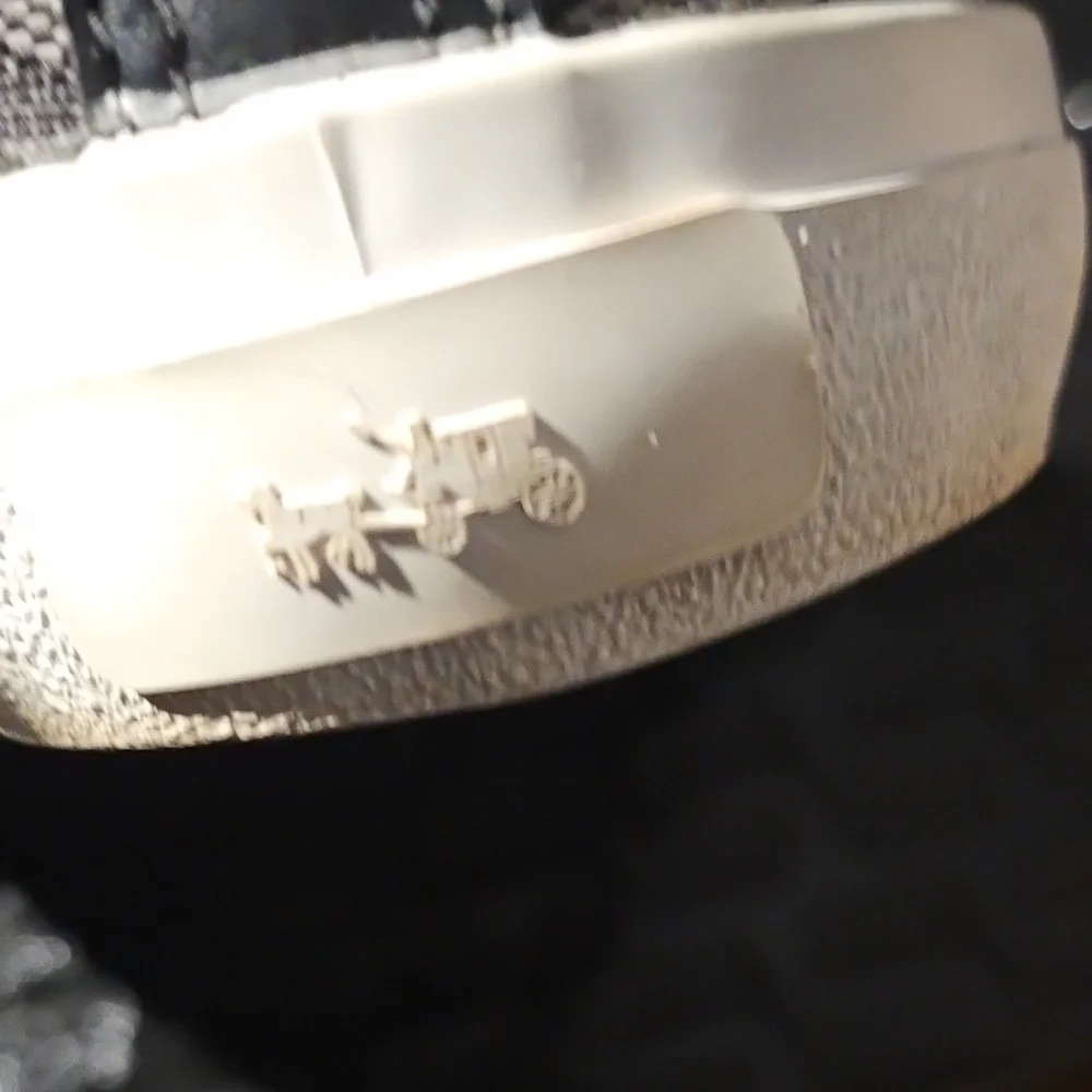 Coach Black Signature Court Sneaker with Gold Hardware - Picture 2 of 7